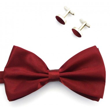Set papion si butoni visiniu 1849